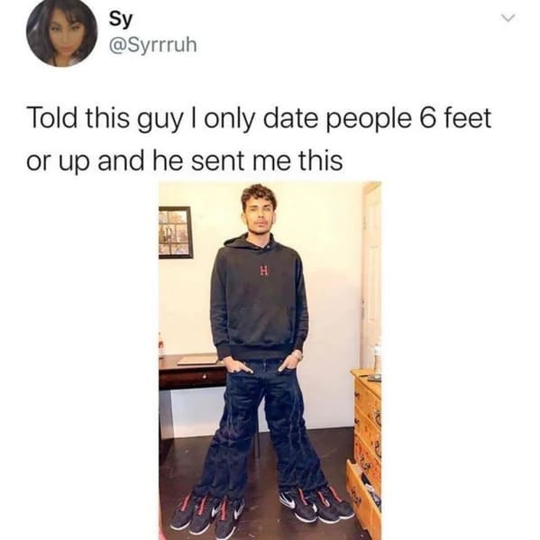 So would someone with 7 feet be better?