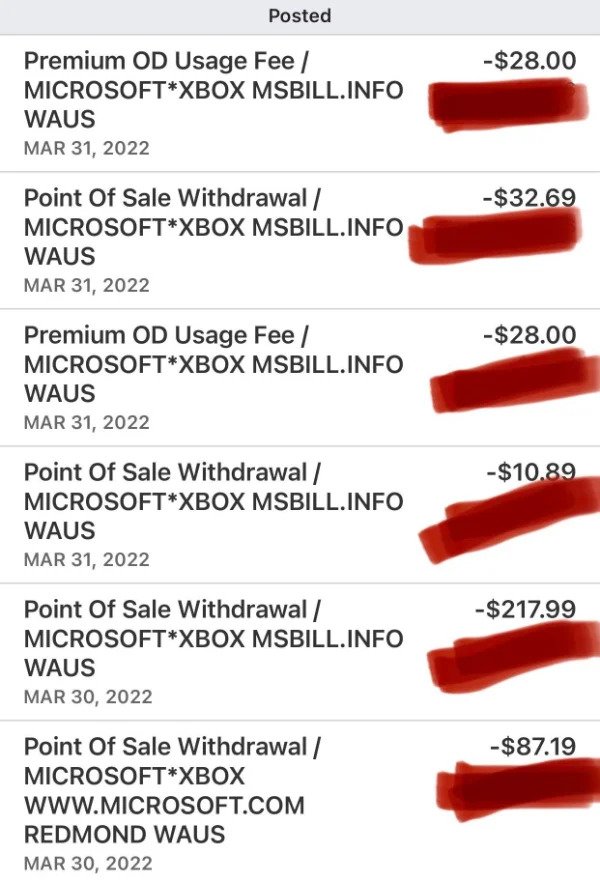 “My daughter purchased almost $400 worth of v bucks and other stuff on fortnite. (i cannot afford this)”