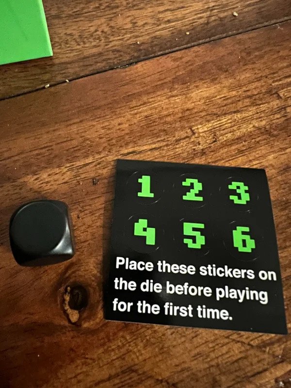 “Couldn’t just give pre printed dice?”