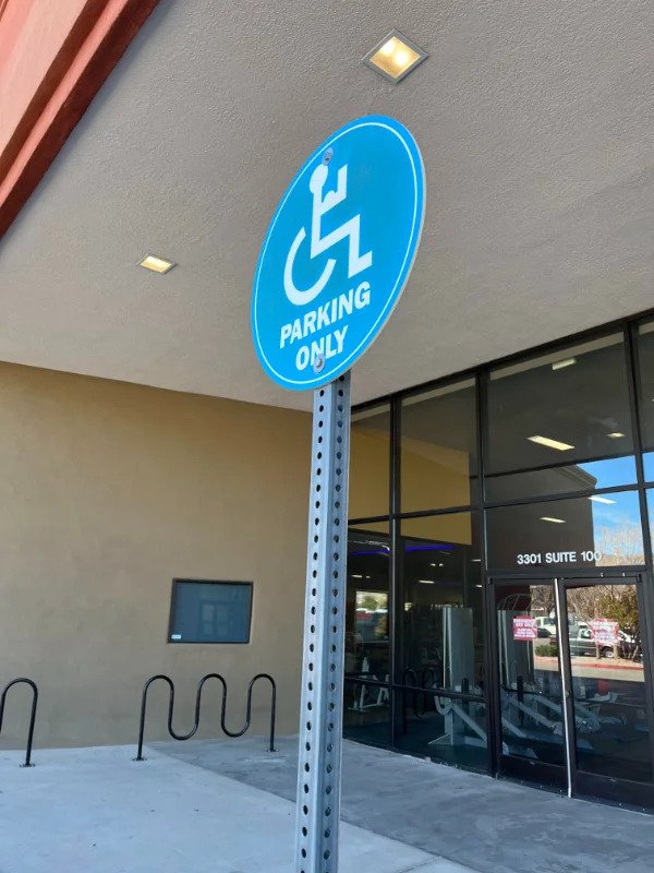 “My local gym gave the handicap drawing a noticeable bicep.”