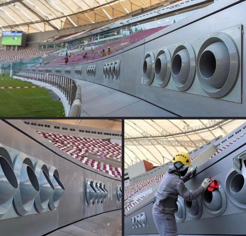 air conditioned stadium qatar