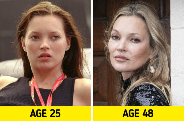 Super Models Then/Now - Kate Moss