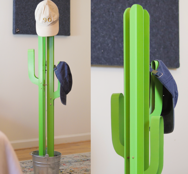 cool design wins - I made a metal cactus for my hats