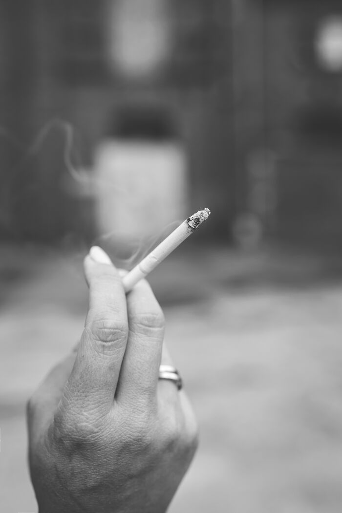 trashy wedding stories - cigarette in hand