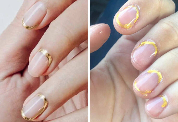 epic fails - funny fails - bridal nails gold