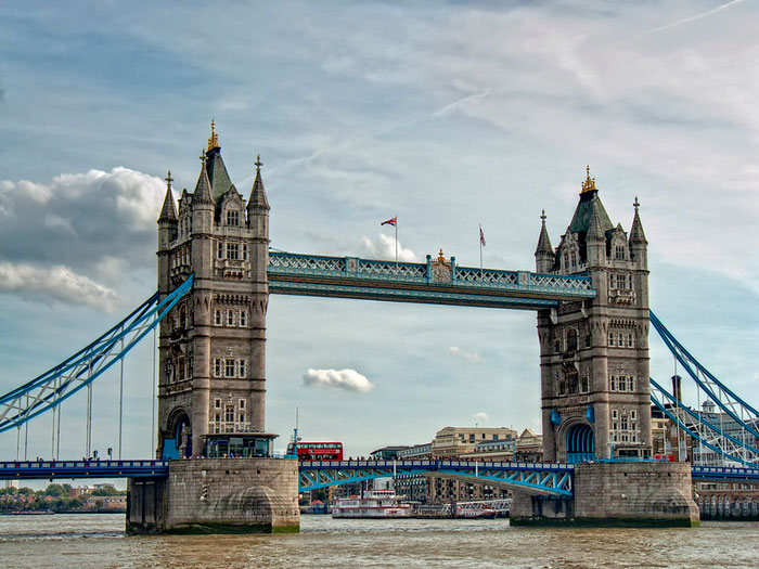 fascinating facts - in 1952, a bus driver (Albert Gunter) was driving over Tower Bridge, when to his surprise, the bridge started opening. The double - decker bus was at the edge of the south bascule when it started rising. He made a split decision and ac