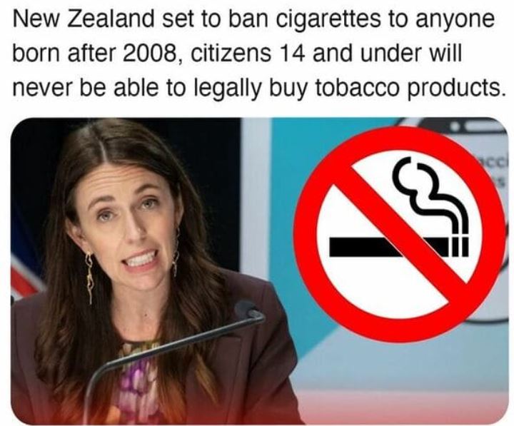 cool things - wat rai khing - New Zealand set to ban cigarettes to anyone born after 2008, citizens 14 and under will never be able to legally buy tobacco products.