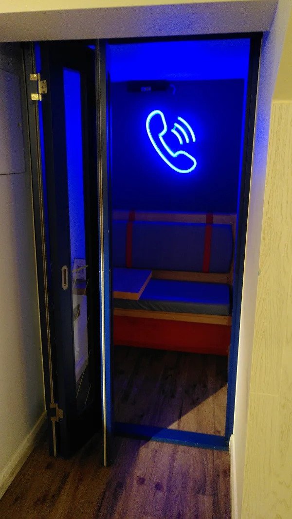 “Burger restaurant I went to had a soundproof room for taking calls.”