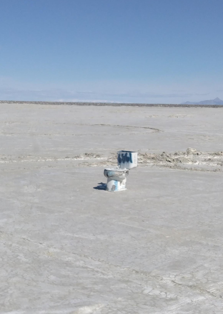 “A toilet in the middle of absolutely nowhere”