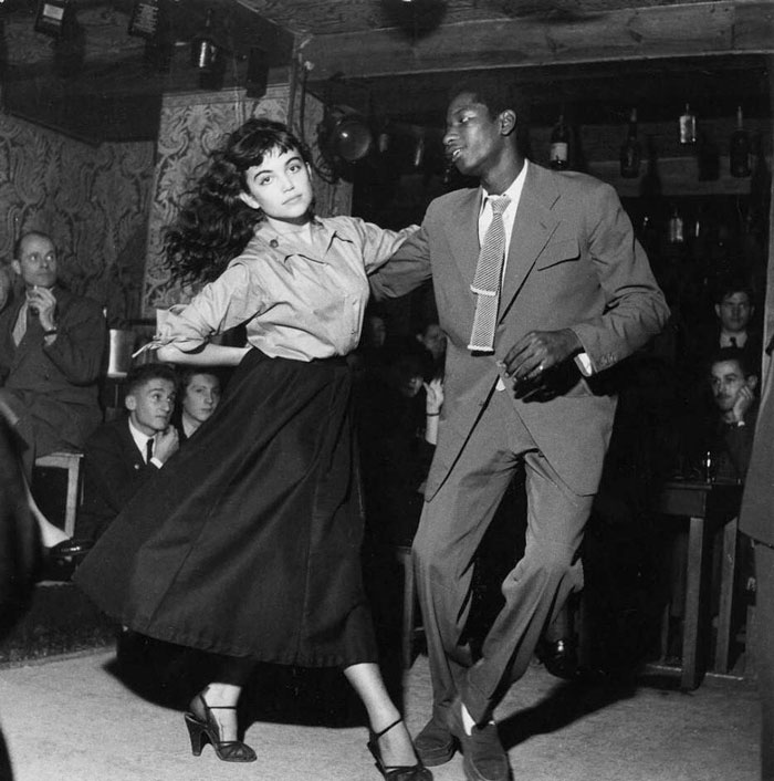 rare photos from history - couple dancing in a 1950s nightclub