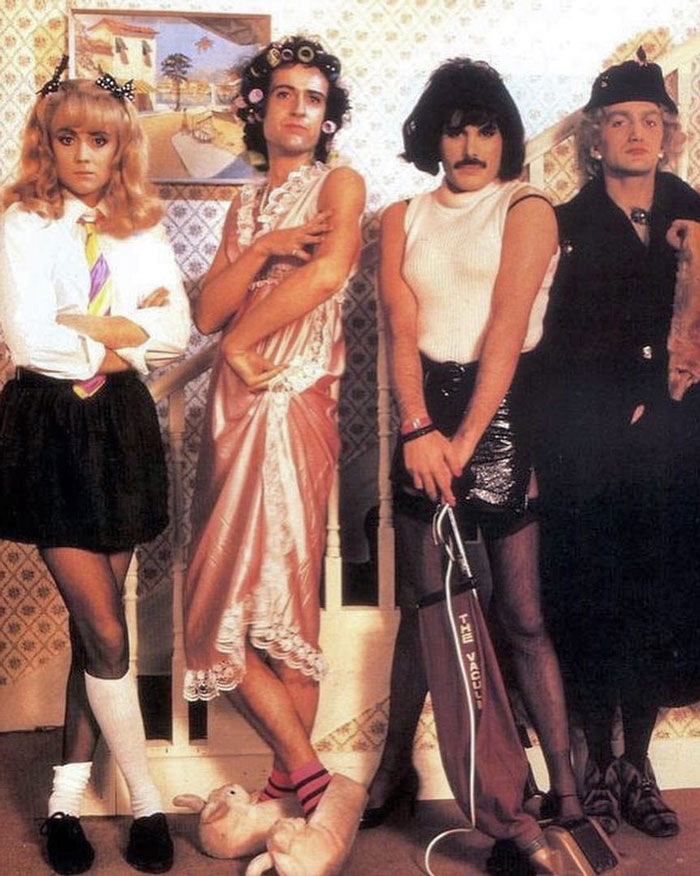 rare photos from history - queen i want to break free