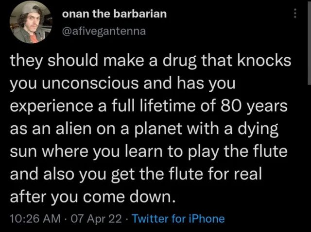 oddly specific posts - hyunjin getting tied up from minho - onan the barbarian a they should make a drug that knocks you unconscious and has you experience a full lifetime of 80 years as an alien on a planet with a dying sun where you learn to play the fl