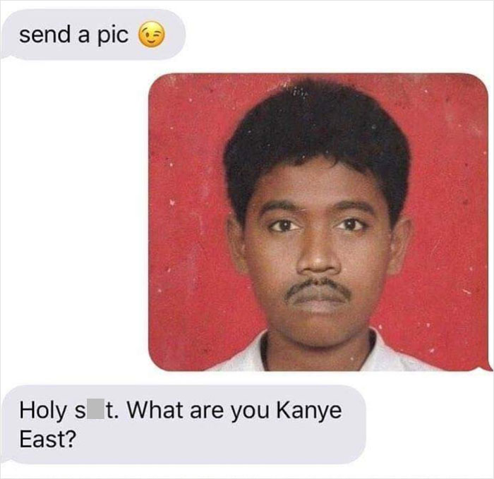 funny comments - indian kanye west meme - send a pic a { Holy st. What are you Kanye East?