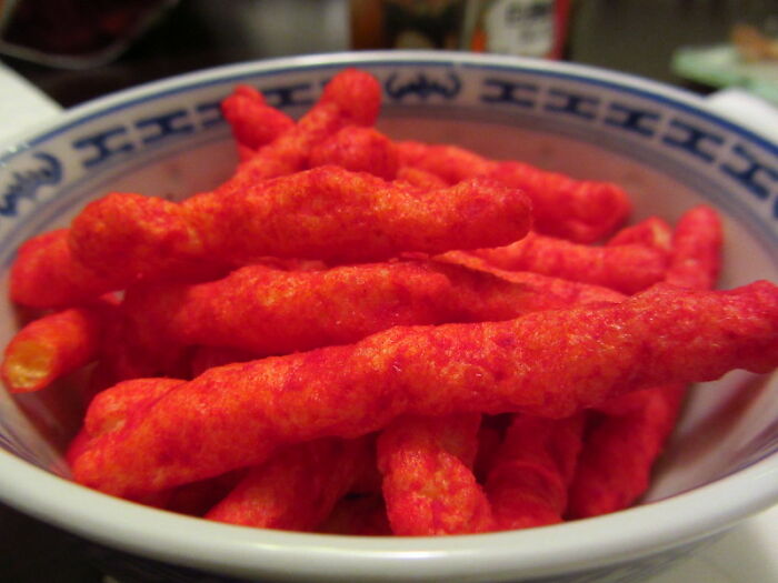 Stupid Satanic Things - cheetos flamin hot