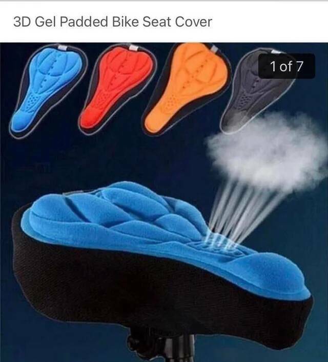 wtf things that actually exist -  coochie cooler - 3D Gel Padded Bike Seat Cover 1 of 7