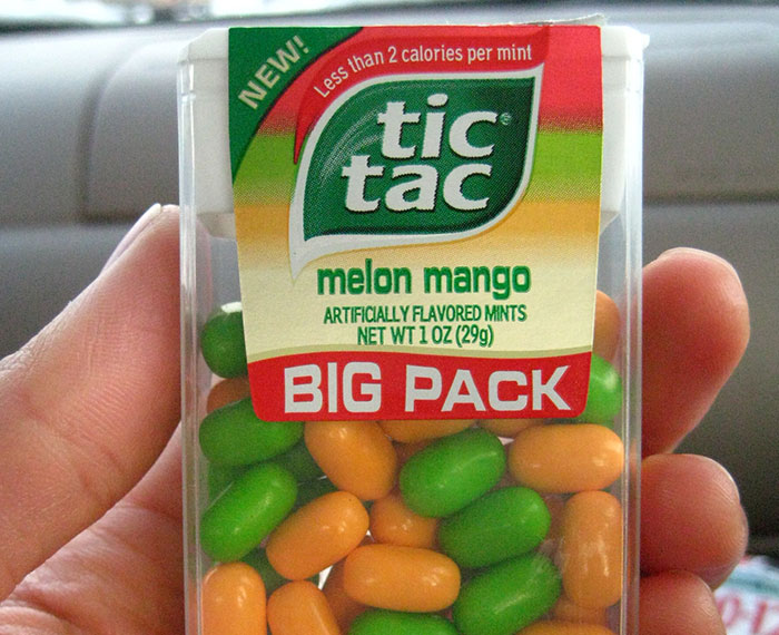 I never got the full story on how they got them, but my grandparents somehow ended up with two dozen or so pallets of Tic Tacs of various flavors. To put this in perspective, consider how big those plastic containers that Tic Tacs come in are. Now consider how many you could fit in a fully stacked pallet, and multiply it several times over. It was pretty awesome...until we ran out of orange ones.