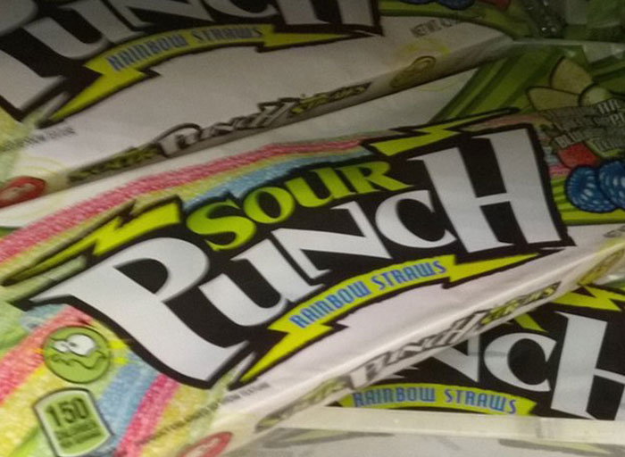 I won a "lifetime supply" of Sour Punch Straws on a kid's radio show. It was a pretty big box, but it didn't even make it to my adulthood, much less my whole life.
