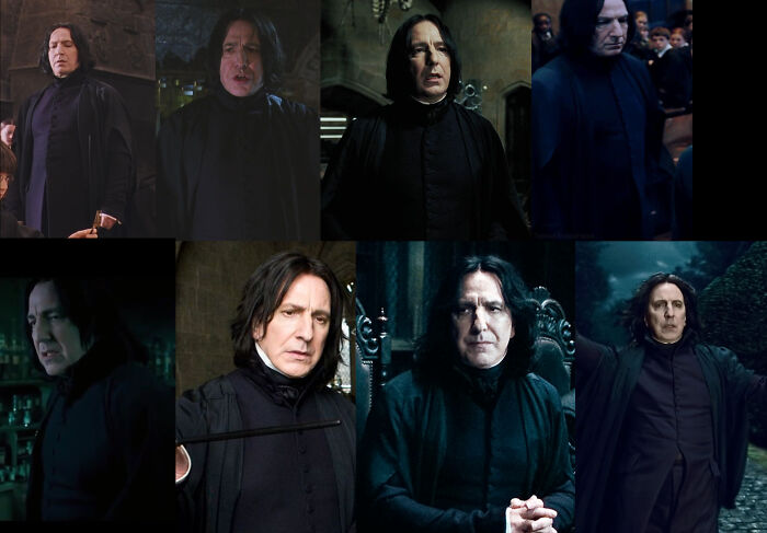 In The Harry Potter Movies (2001-2011), Snape’s Costume Was The Only One That Never Changed. According To Costume Designer, Jany Temine:"Because, It Was Perfect. When Something Is Perfect You Cannot Change It.” She Joined In Prisoner Of Azkaban And Changed Most Costumes Except Snape’s