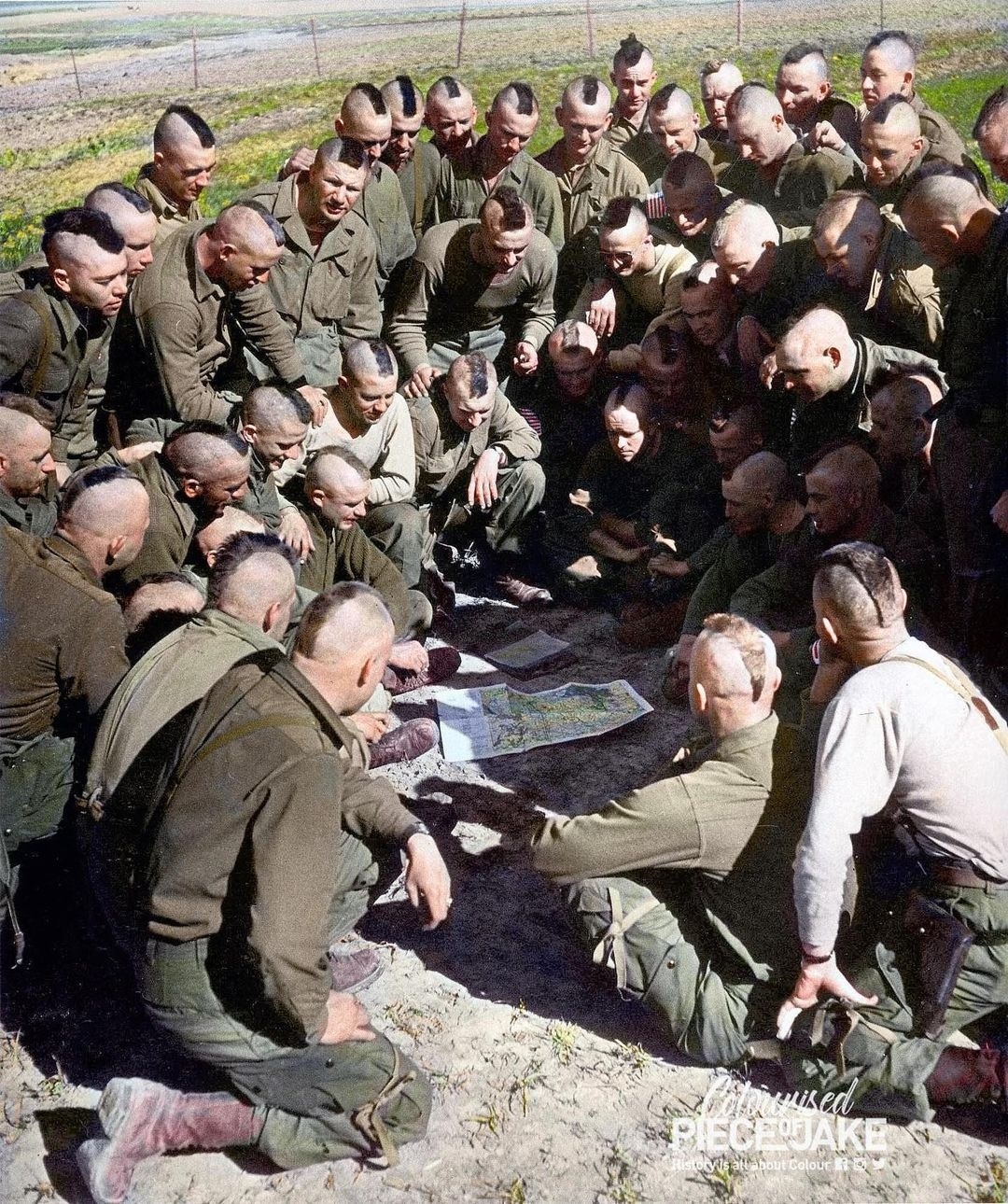 Historic Photos Color - 17th airborne paratroopers