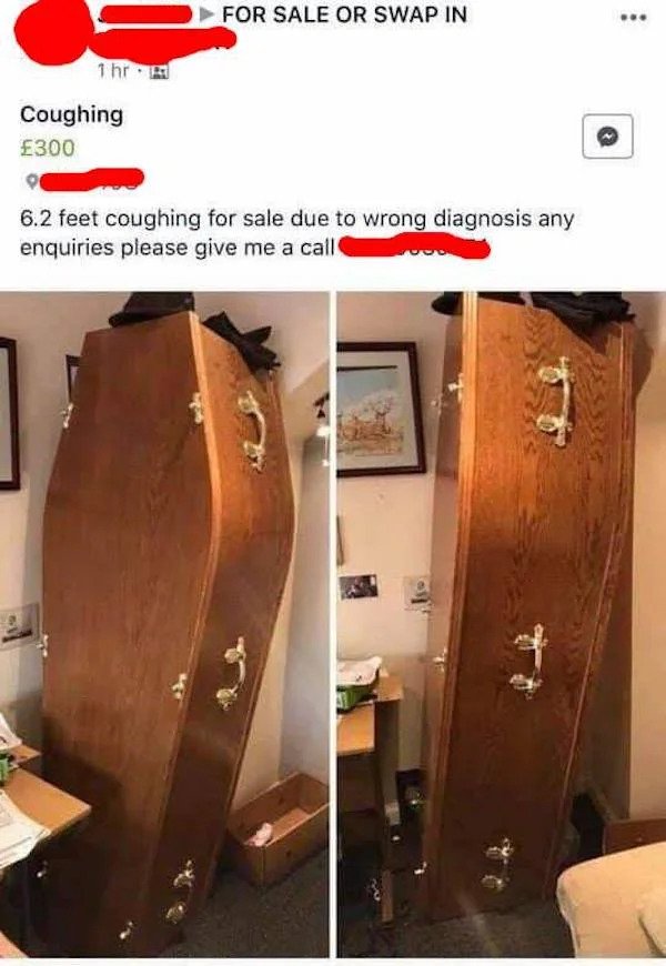 wtf things for sale - coffin for sale