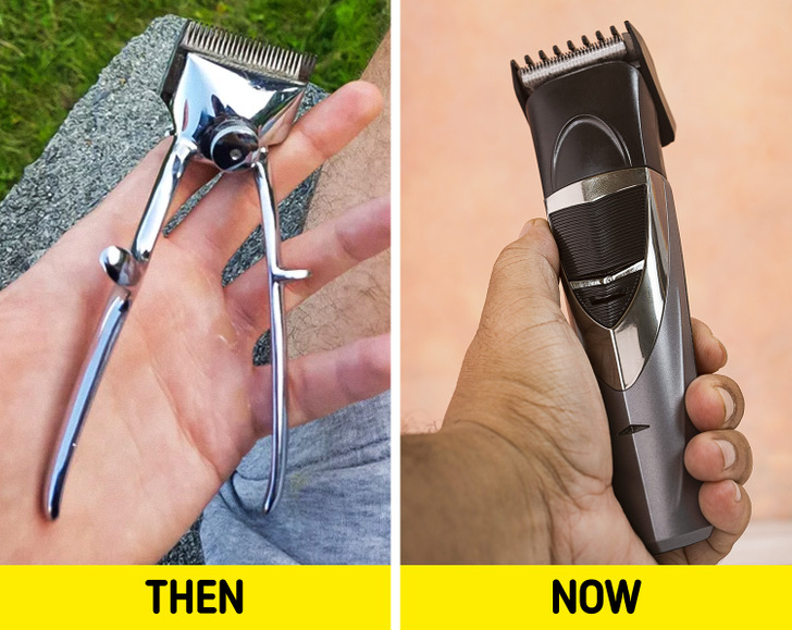 Manual clippers were invented between 1850 and 1890 by Nikola Bizumić, who was a Serbian barber. Some barbers in Western countries still continue to use them for trimming.