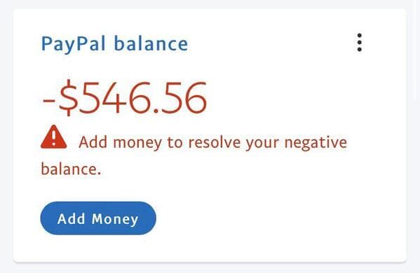 useless advice - organization - PayPal balance $546.56 balance. Add money to resolve your negative Add Money ...