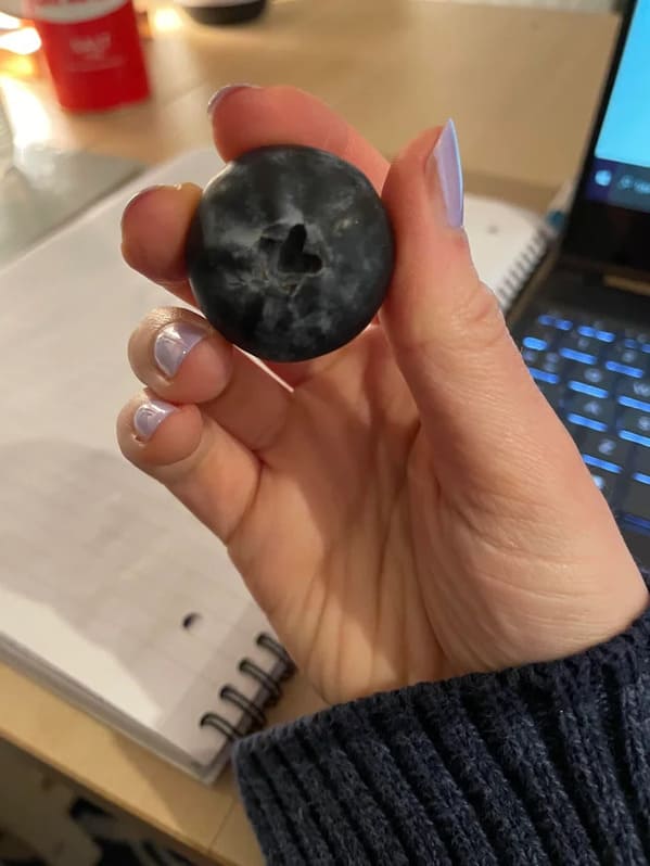 “This giant blueberry I found today”