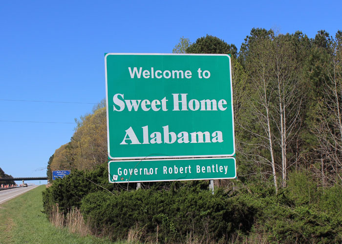 that in 2014 the state of Alabama paid $75,000 for the right to use the phrase "Sweet Home Alabama" on road signs at the state line