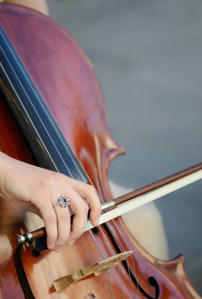 Susan Sarandon, who play a cellist named Jane in "The Witches of Eastwick", learned only after being cast that she would have to quickly learn how to play cello, and was told that she would be sued if she left the production