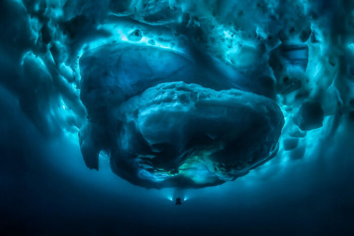Colossal Underbelly Of An Iceberg