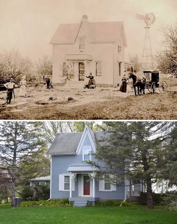 “My Family Farm C.1900/2000. It Was In Our Family For 125 Years. My Childhood Bedroom Window Is In The Top Center. It Was Also My Father’s And My Grandfather’s Bedroom”