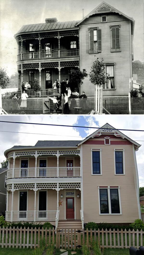 “Here Is My Great Great Grandfather’s Nashville House In 1896, Two Years Before My Grandfather Was Born. This Picture Has Always Been In The Family Of Course, But Only Today Did I Use Google Maps To Look Up The Address And Find It How It Looks Today. I’m Thrilled That I Found It”