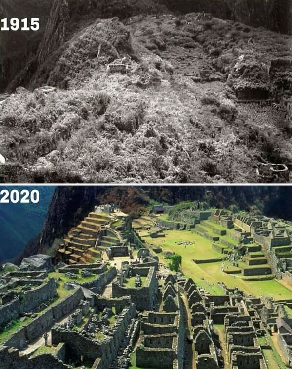“Machu Picchu, Peru. 1915 & 2020”
