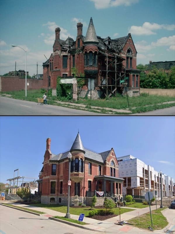 “Amazing Looking Home Restored In Detroit. 1993 And Now”