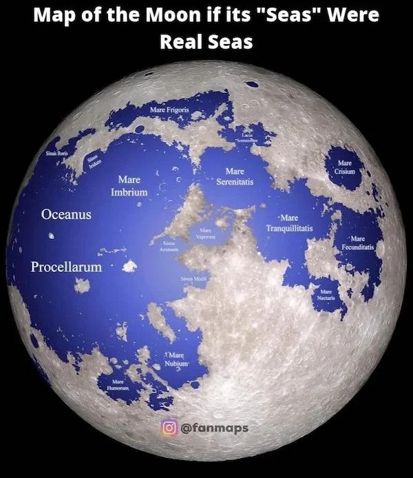 Charts and Graphs - map of the moon
