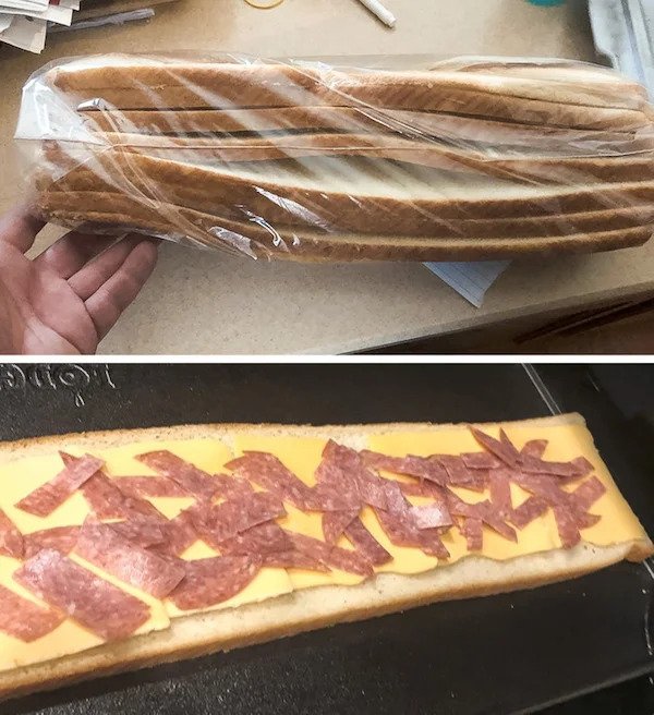 oddities - cool stuff - bread loaf cut lengthwise