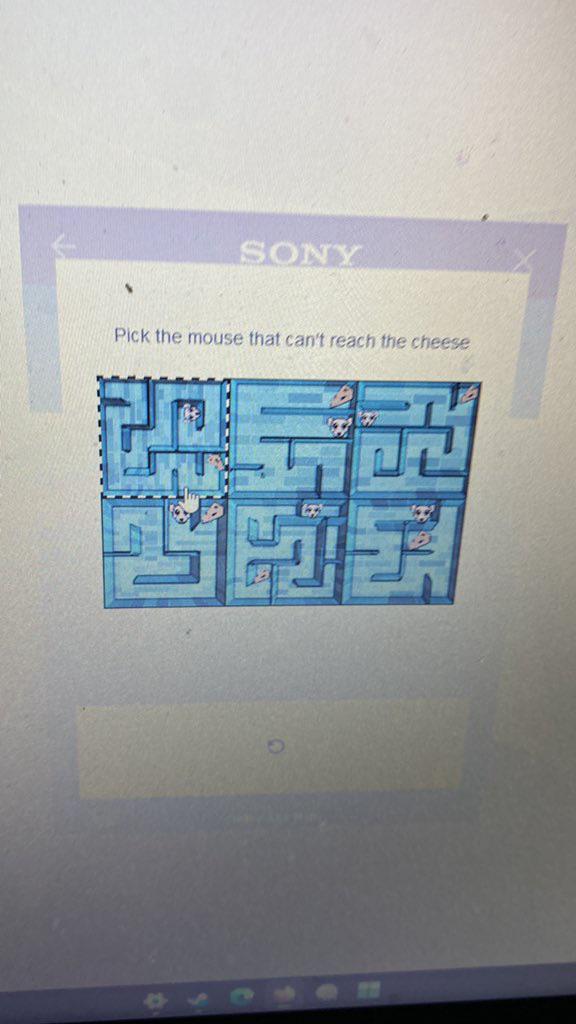 design - Sony Pick the mouse that can't reach the cheese