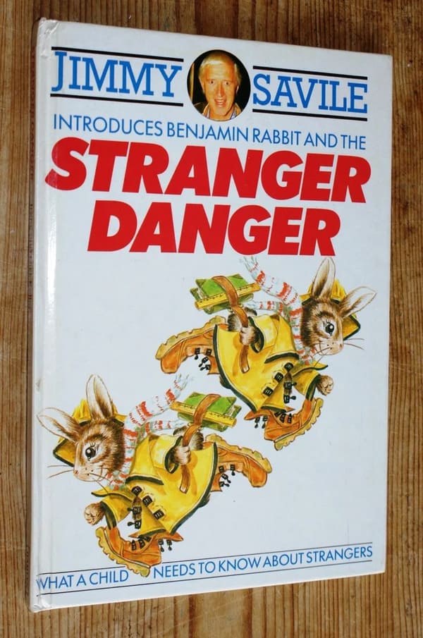 Aged Poorly - Jimmy Savile Introduces Benjamin Rabbit And The Stranger Danger Bed Needs To Know About Strangers What A Child