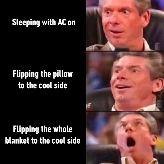 Can't argue with these - 32 gb memory card meme - Sleeping with Ac on Flipping the pillow to the cool side Flipping the whole blanket to the cool side