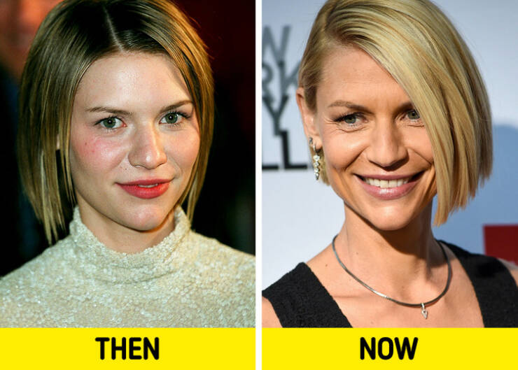 Famous Actresses - blond - ce Then Now Claire Danes