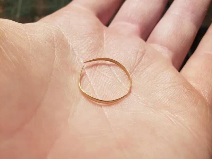 "My grandpas wedding ring. He never took it off for over 50 years until the day he died."