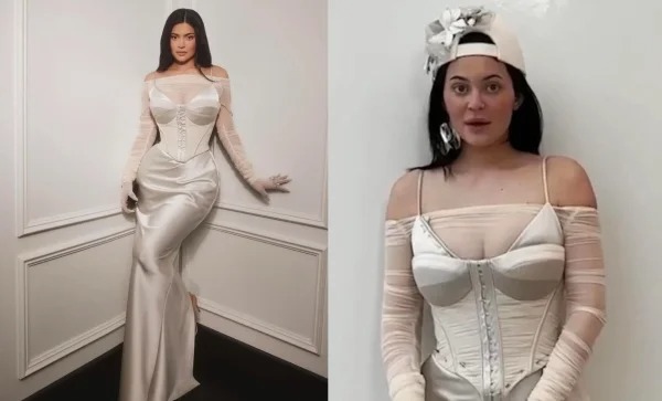 photoshop fails - influencer cringe - gown