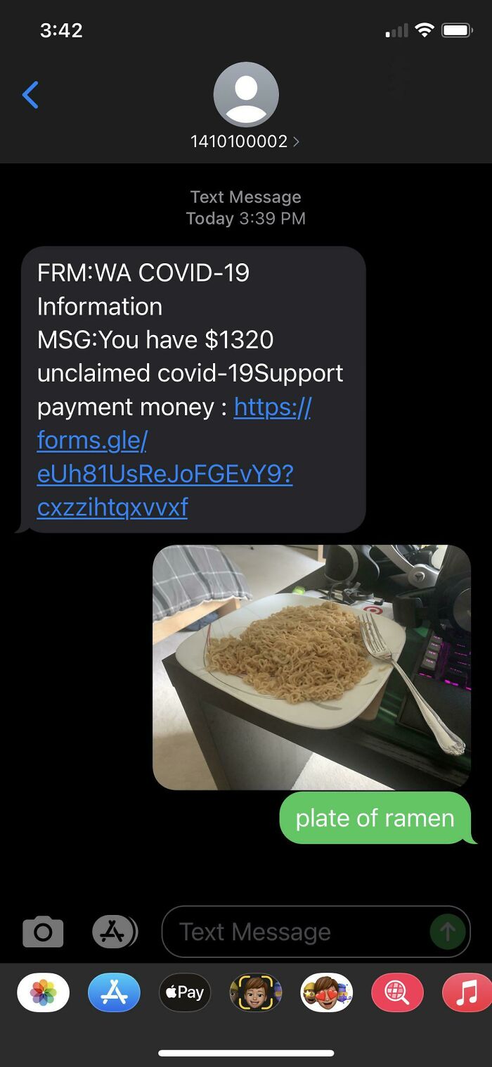 Trolling Scammers - Information You have $1320 unclaimed covid