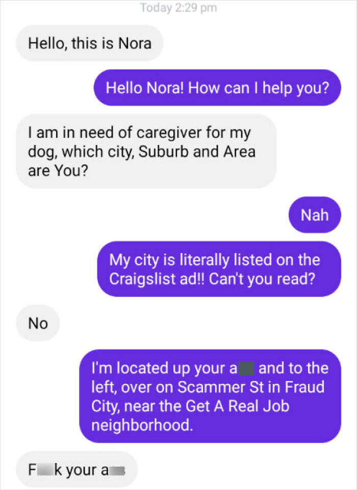 Trolling Scammers - Hello, this is Nora Hello Nora!