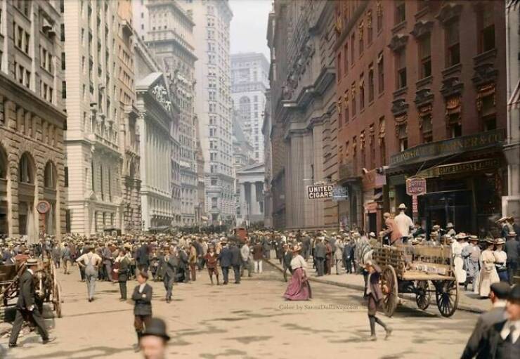 historical photos - new york 1900 colorized - Bigfoonnerstu United Cigars mt Gly