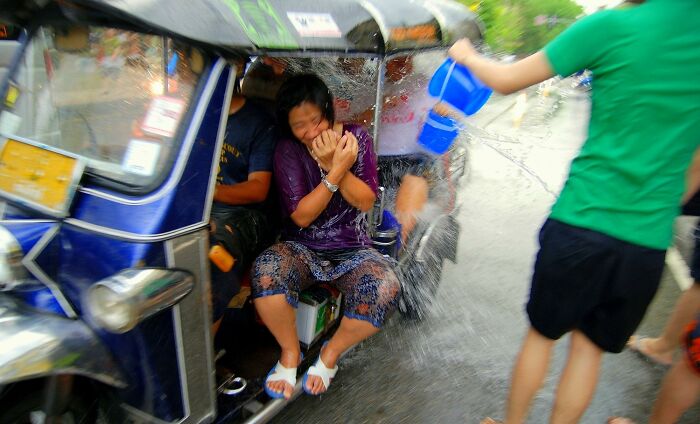 A week-long nationwide water fight in Thailand.