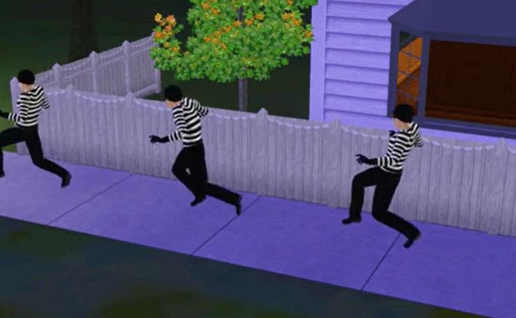 how to avoid getting robbed - funny sims gif