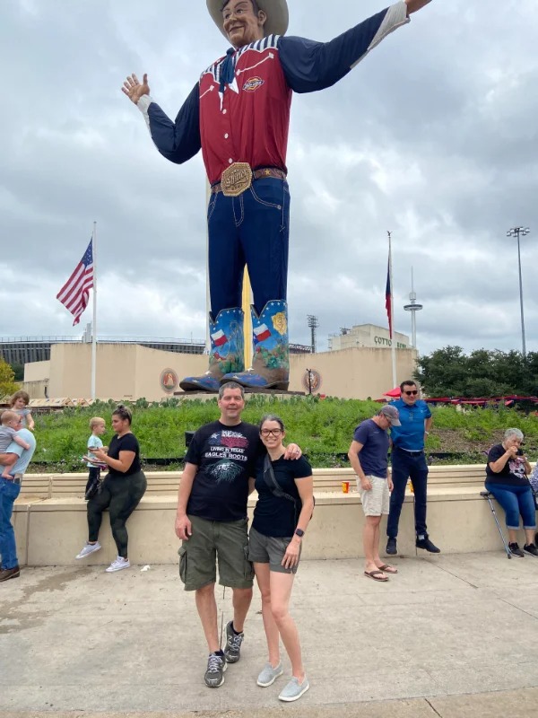 “Noticed a levitating man in our photo from the State Fair of Texas….”