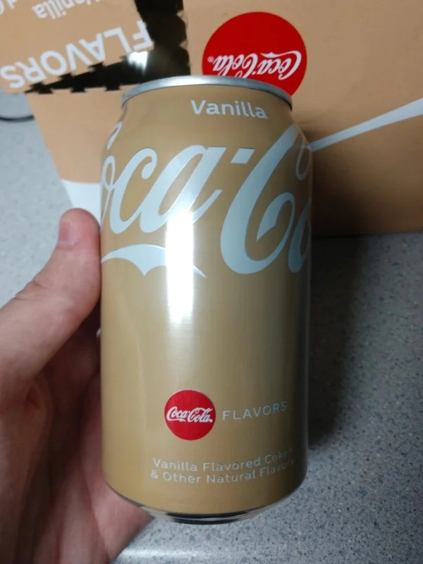 “Apparently the packaging for vanilla Coke was changed.”