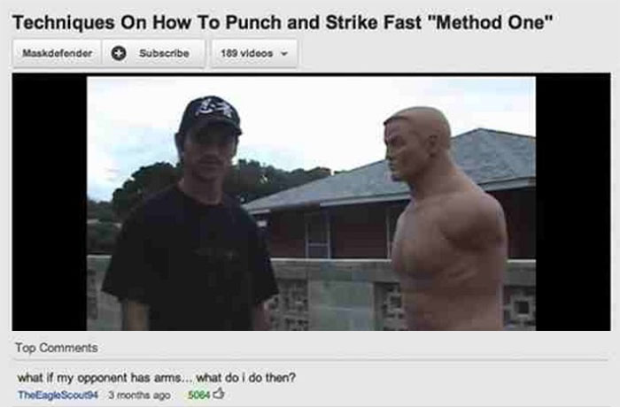 Youtube Comments - Techniques On How To Punch and Strike Fast